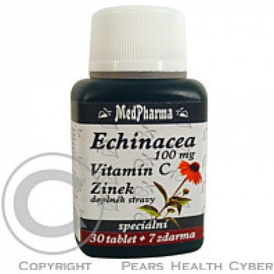 MedPharma Echinacea 100 mg + vit.C + zinek 37 tablet – Hledejceny.cz