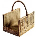 Home Koš na dřevo ke krbu HRANATÝ s jutou 50 cm přírodní-lakovaný – Sleviste.cz