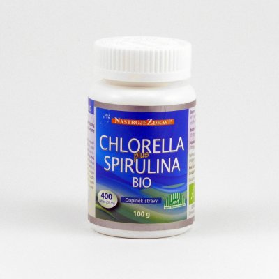 Nástroje Zdraví Chlorella plus Spirulina Bio 100 g 400 tablet – Zboží Mobilmania