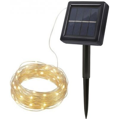 Solight LED solární řetěz, 200LED, 22m, teplá bílá – Hledejceny.cz