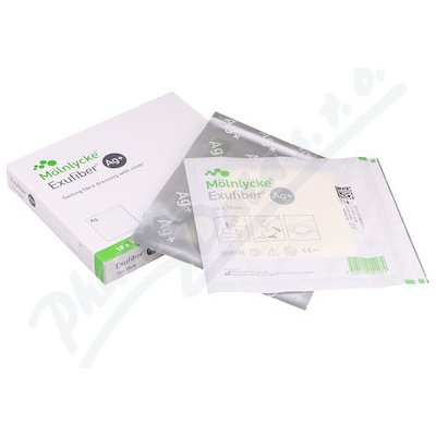 Exufiber Ag+ krytí 10 x 10 cm 10 ks – Hledejceny.cz