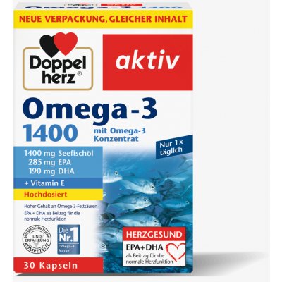 Doppelherz kapsle Omega-3 1400 30 ks – Hledejceny.cz