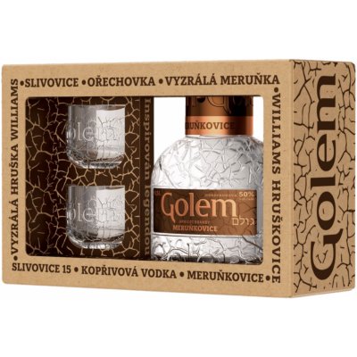 Golem Meruňkovice 50% 0,5 l (dárkové balení 2 sklenice) – Hledejceny.cz