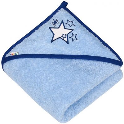 Akuku froté osuška s kapucí modrá A0663 – Zboží Mobilmania