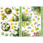 dekorace okenní VAJÍČKA rohová 42x30cm, 4motivy, fólie – Hledejceny.cz