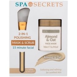 Xpel Spa Secrets Almond & Oat 2-in-1 Polishing Mask & Scrub 140 ml + Applicator