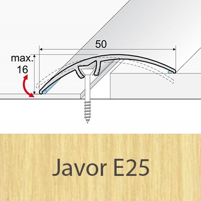 Profil Team Přechodový profil dub světlý E29 50mm 0,93 m – Sleviste.cz
