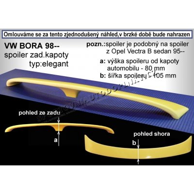 VW BORA (98+) spoiler zadní kapoty – Hledejceny.cz