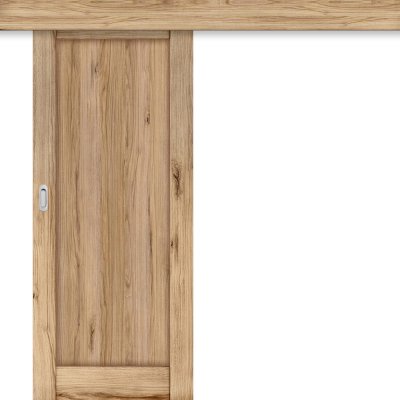 Invado Posuvné dveře na stěnu Mirror 2 (Plné dvere) Bílá CPL 80 x 197 cm – Zboží Mobilmania