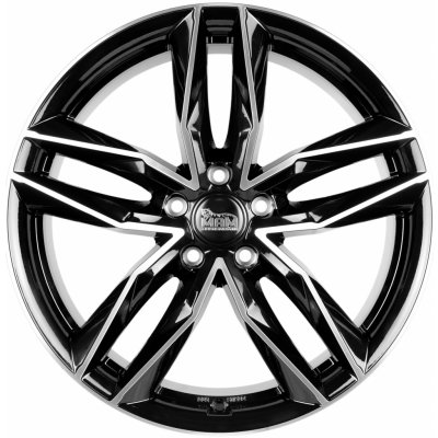 MAM RS3 8x18 5x112 ET45 black polished – Zboží Mobilmania