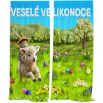 IMPAR Závěsy Ovečka a králíček (Rozměr : 140x250, Materiál: Interlock) – Hledejceny.cz