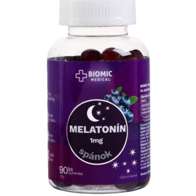 Biomic Melatonín Borůvka 90 želé bonbonů – Hledejceny.cz