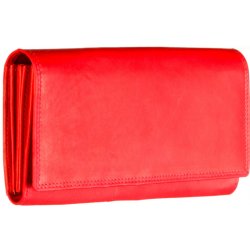 Kubát Kůže Dámská kožená červená peněženka 733662 Barva: červená