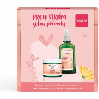 WELEDA Set dárkový Proti striím silou přírody Olej na strie 100 ml + Máslo ošetřující 150 ml – Sleviste.cz