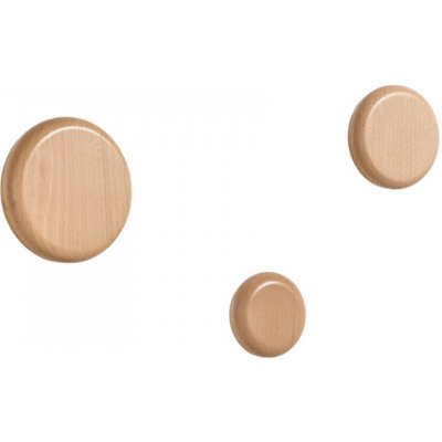 !!!Kave Home Set 3 bukových nástěnných věšáků Nadue – Hledejceny.cz