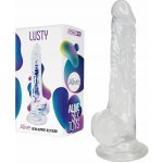 Alive Lusty Extra Slippery Jelly Dildo Transparent – Zboží Dáma