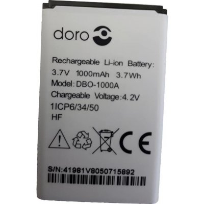 doro akumulátor do mobilu 1370, 1372, 2404 1000 mAh