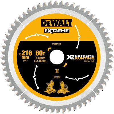 DeWALT DT99570 Pilový kotouč 216x30mm 60z FLEXVOLT – Sleviste.cz