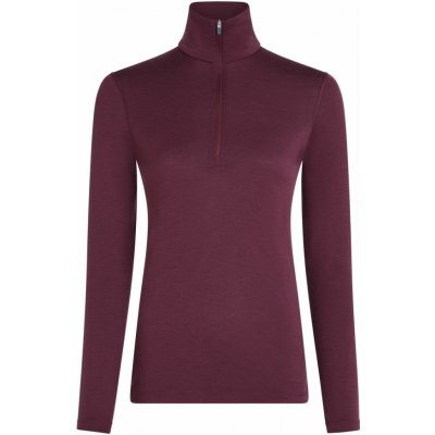 ICEBREAKER Wmns 200 Oasis LS Half Zip Dark Berry – Zboží Dáma