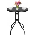 SPRINGOS BISTRO GF1010-XG Zahradní stolek 60 cm, černý – Hledejceny.cz