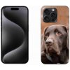 Pouzdro a kryt na mobilní telefon Apple mmCase Gelové iPhone 15 Pro Max - hnědý labrador