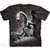 Pánské Tričko Pánské batikované triko The Mountain Black Dragon černé