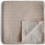 Mushie mušelínová zavinovačka z organickej bavlny Natural Stripes – Hledejceny.cz
