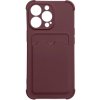 Pouzdro a kryt na mobilní telefon Apple Hurtel Card Armor Case pro iPhone 13 Pro card wallet silicone armor case Air Bag raspberry 5907769335334