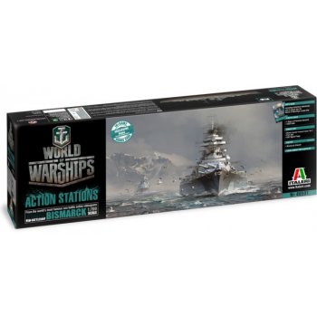 Italeri World of Warships GERMAN BATTLESHIP BISMARCK 1:700