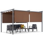 Garden Point terasová pergola s roletami La Palma 3x3 Hnědá – Sleviste.cz