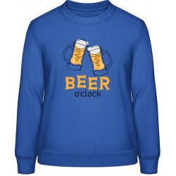 AWDis Sweat mikina Design Čas na Pivo Královská modrá