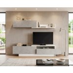 TRS-TOP-SKL-SPAIN Aldo Minimalistická obývací stěna Soho shiny white – Zboží Mobilmania
