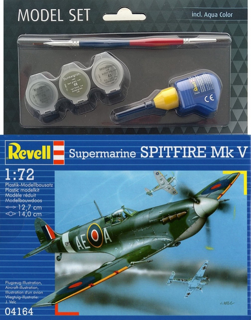 Revell Plastic ModelKit letadlo 04164 Spitfire Mk.V 1:72