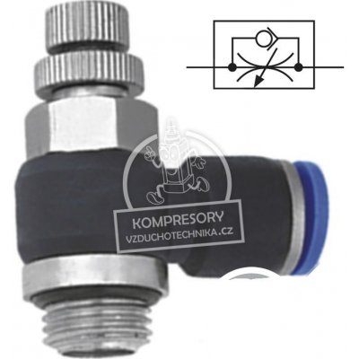 Pneumatics & Hydraulics Úhlový škrtící ventil 10 - G 1/2" – Hledejceny.cz