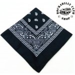 Rocka Oldschool Black White Pattern šátek černý – Sleviste.cz