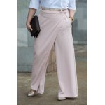 Elegantní kalhoty s rovným střihem SCOTY Černá – Zboží Dáma