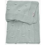 Meyco Deka do kočárku kolébky samet Knots Stone Green – Sleviste.cz