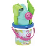 Écoiffier 681 kbelík do písku s konví a nástroji Flamingo – Zboží Dáma