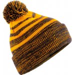 Beechfield Čepice s bambulí Team Stripe B 476 pletená gold/black Zlatá/černá – Hledejceny.cz