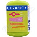 Kosmetická sada Curaprox Travel set zelený 2 ks zubních kartáčků + zubní pasta 10 ml dárková sada