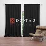 Závěsy DOTA 2 Černá: 2 ks - 140x250 cm - Sablio – Hledejceny.cz