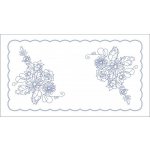 Beruška Vyšívání ubrus 50x90 cm kytice – Sleviste.cz