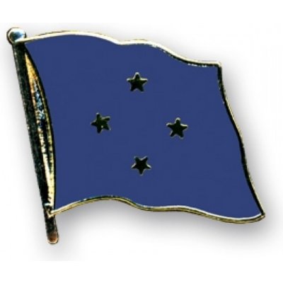 Odznak (pins) 20mm vlajka Mikronésie - barevný – Zbozi.Blesk.cz