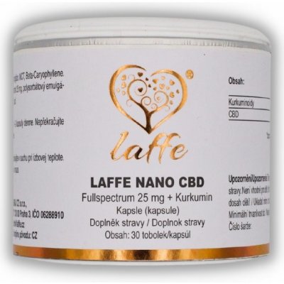 Laffe NANO fullspectrum CBD + kurkumin 30 tobolek