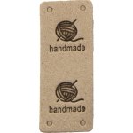 Nášivka HAND MADE klubko 50x20mm Varianta: béžová – Zboží Dáma
