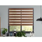 Fexi Roleta Den a noc, Nature tmavý dub, B 015 150 x 36 cm levá-bílá – Sleviste.cz