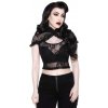 Dámská Trička KILLSTAR Rena Lace Crop černá