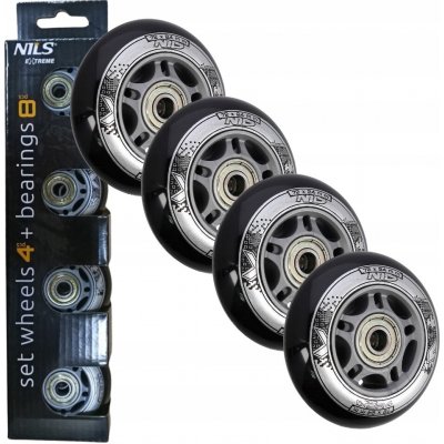 Nils Extreme PU 72 mm + Abec9 82 A 4 ks – Zboží Dáma