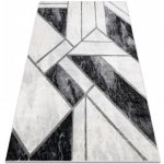 Dywany Luszczow Emerald Exclusive 81953 mramor geometrický černý / stříbrný – Zboží Mobilmania
