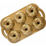Nordic Ware forma na mini bábovky Vodní vír 710 ml/6 ks zlatá – Zboží Mobilmania